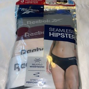 Reebok women’s seamless multicolor, hipsters panties.size, L